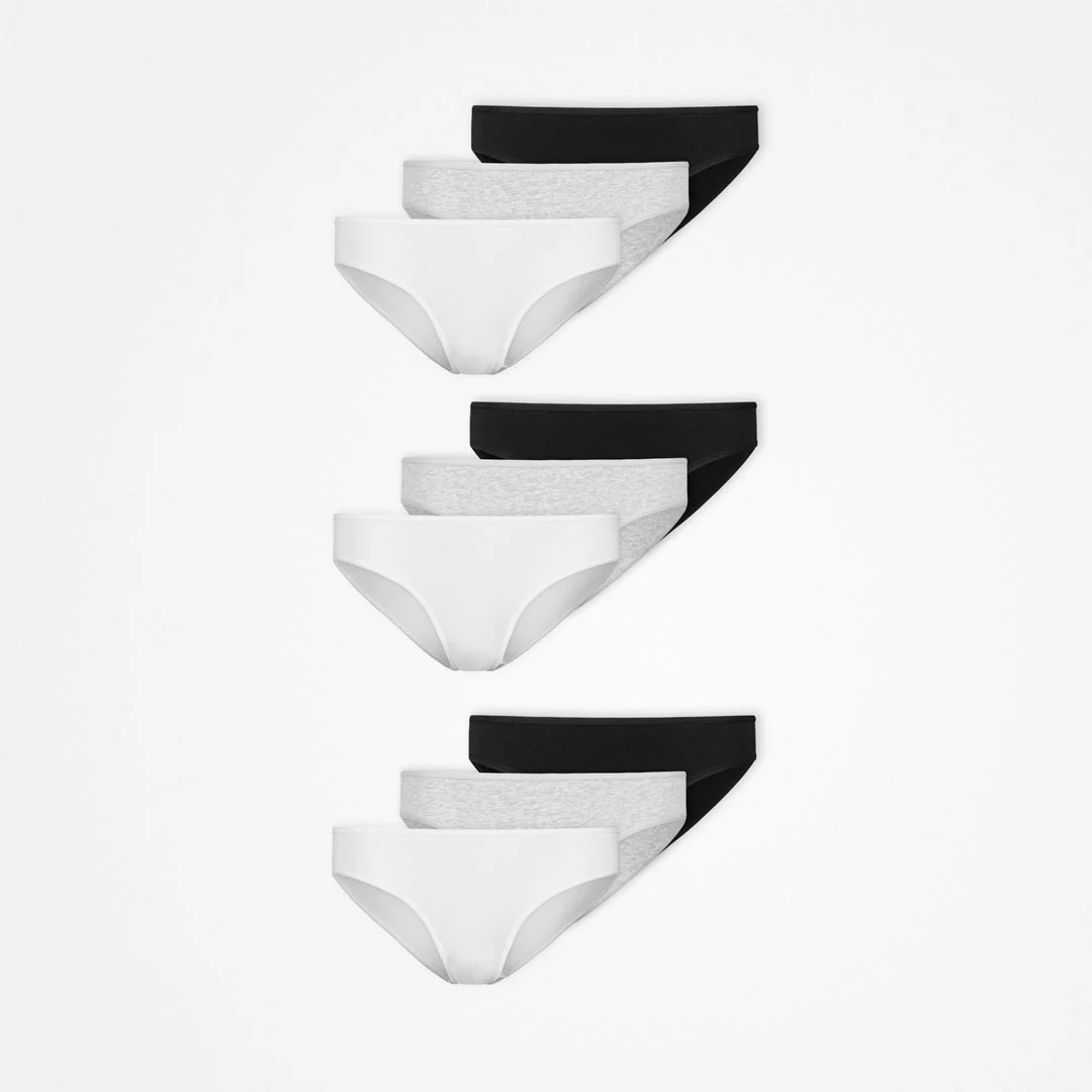Damenslips | Mix (Weiß/Hellgrau/Schwarz) - Image 10