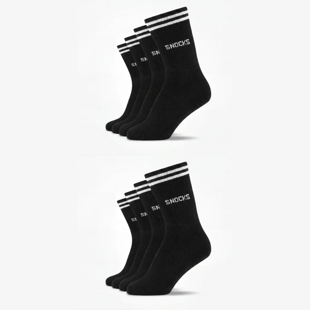 Hohe Sportsocken mit Streifen Kinder | Schwarz - Image 12