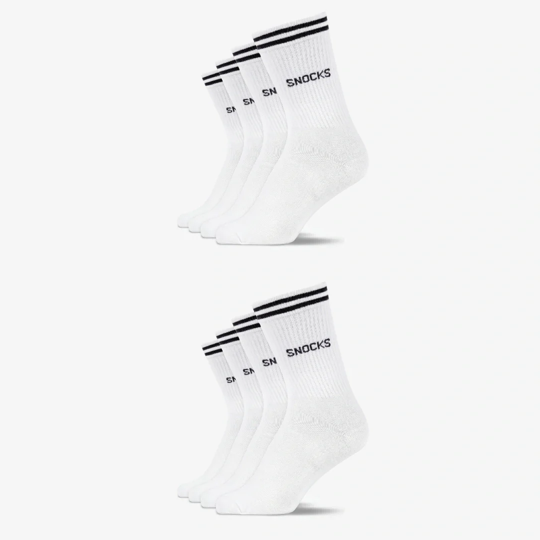 Hohe Sportsocken mit Streifen Kinder | Weiß - Image 12