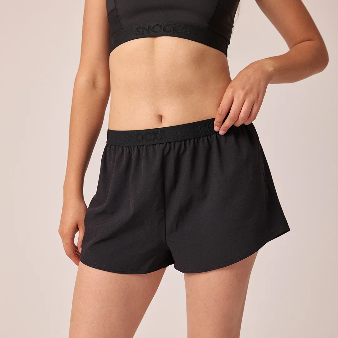Kurze Laufshorts Damen | Schwarz - Image 6