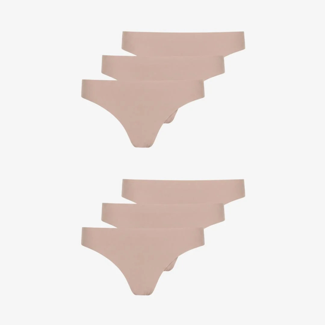 Microfiber Seamless Tanga | Beige - Image 11