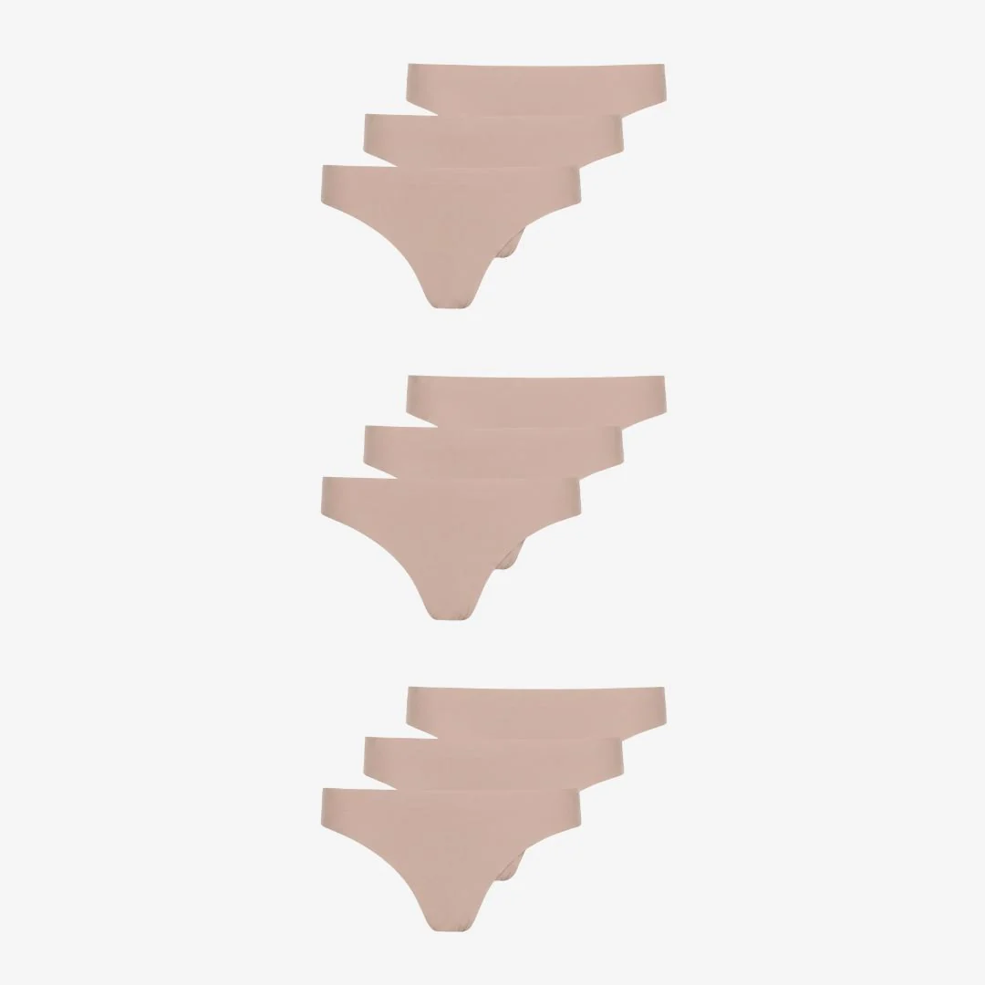 Microfiber Seamless Tanga | Beige - Image 12