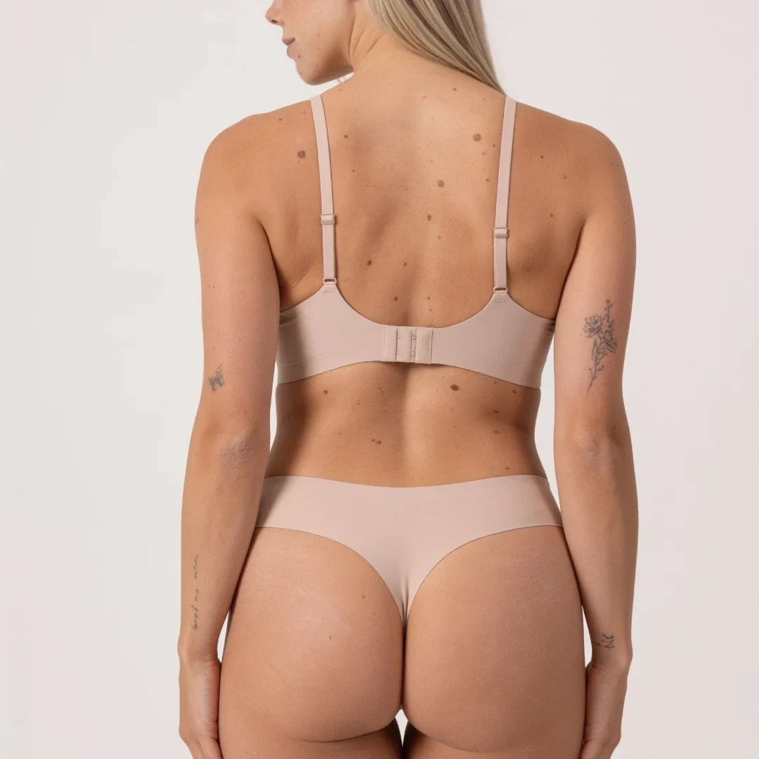 Microfiber Seamless Tanga | Beige - Image 9