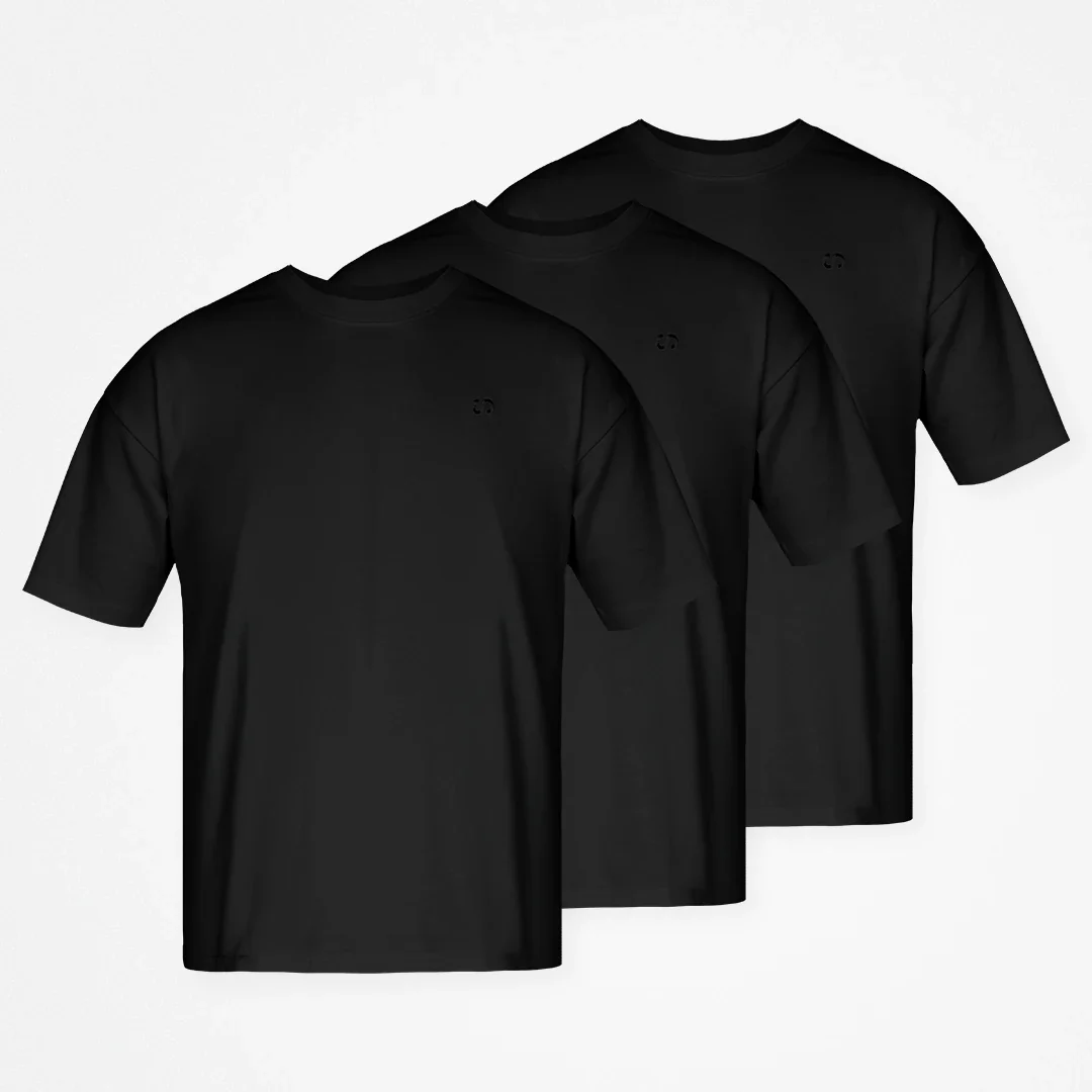Oversized T-Shirt Herren | Schwarz - Image 11