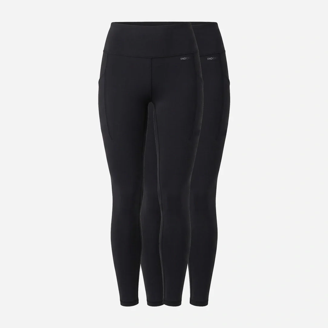 Premium High Waist Leggings mit Taschen | Schwarz - Image 11