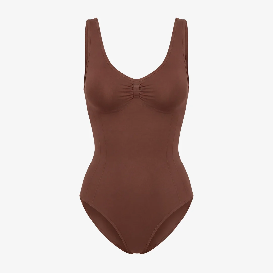 Shaping Body mit breiten Trägern | Braun