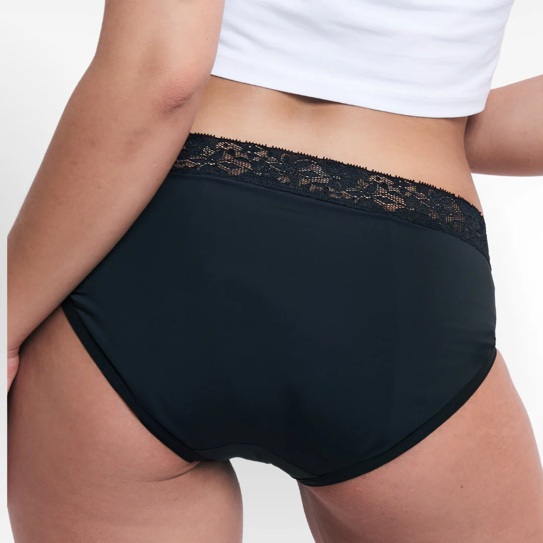 SNOCKS x femtis Period Panty - ALWA Slip Period Super | Schwarz - Image 3