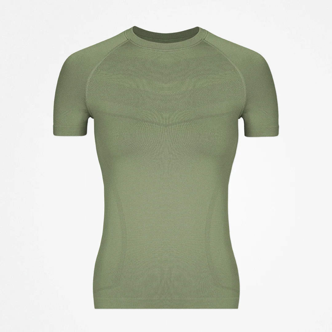 Sport Shirt Seamless Damen | Hellgrün