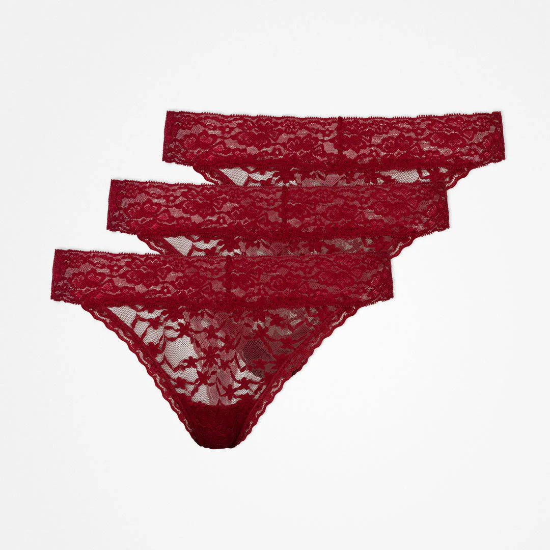 Tangas aus Spitze | Dunkelrot - Image 12