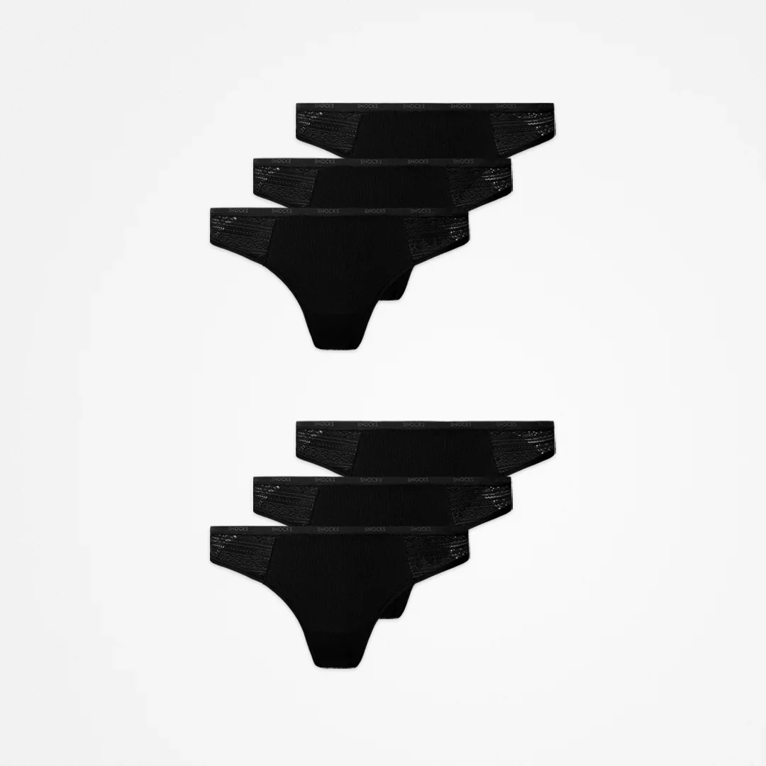 Tangas mit Spitze logo love | Schwarz - Image 11