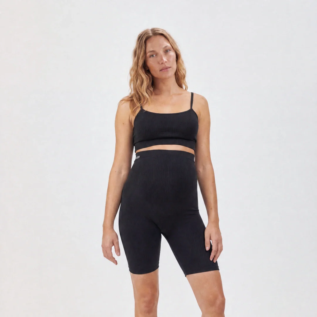 Umstandsshorts Seamless | Schwarz - Image 3